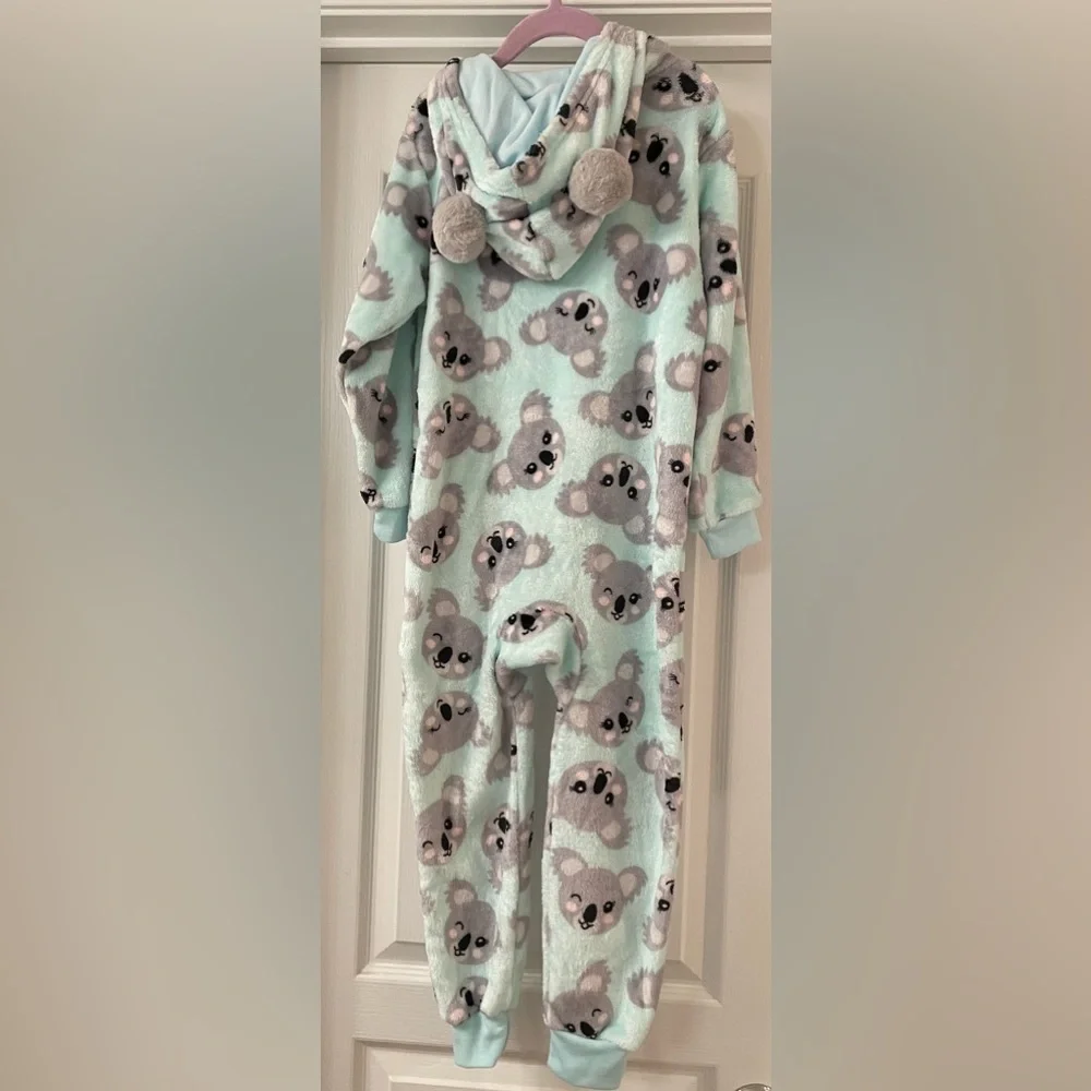 NEW-Children’s Place- Koala Bear, Pajamas with Zipper and Hood, Size Small 5/6